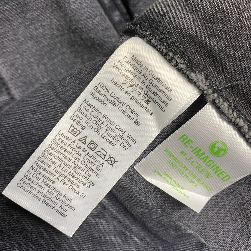 J Crew Jeans Mens 32x34 Black Wash 484 Slim Fit Tapered Leg - Picture 9 of 15